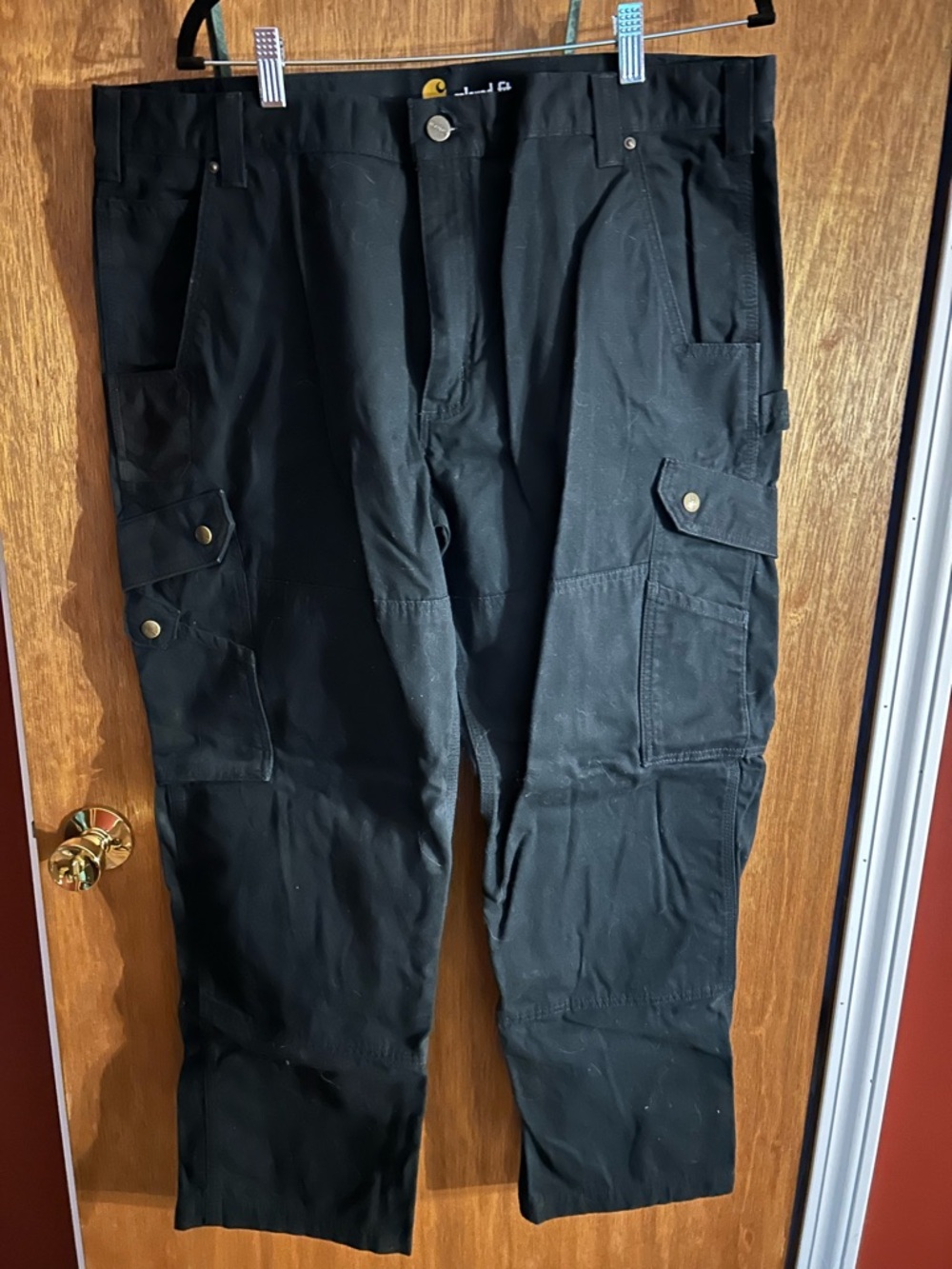 Carhartt Black Men's Cargo Work Pants